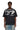 T-BOXT-N14 T-shirt with distressed flocked logo Black