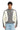 J-Blink-A Colour-block biker jacket with piping Grey/White