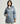 Women's Hooded Animal free Puffer Coat Reese in Blue Fog