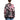 Rounded-collar sweater with "Magma" print Pink
