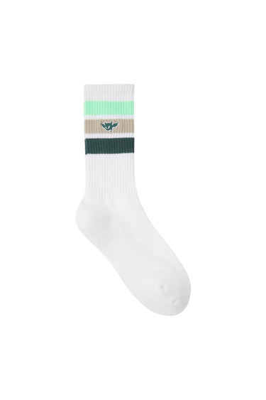 Women's Stripe Socks Neon Yellow
