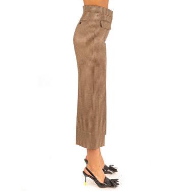Women's Microcheck Wool Sand