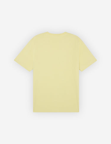 Maison Kitsune Handwriting Comfort Tee Shirt Chalk Yellow