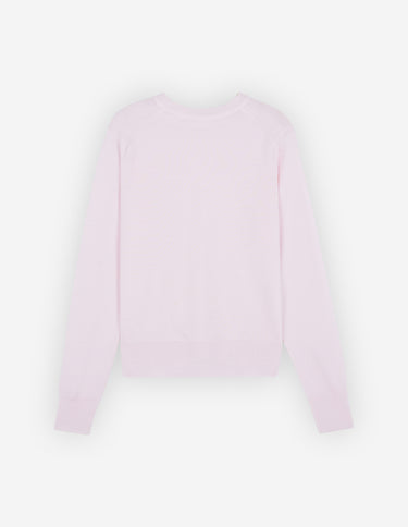 Women's Baby Fox Patch Regular Jumper Pale Pink