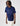 Men's Crew Neck Embroidered Logo Cotton T-shirt Blue