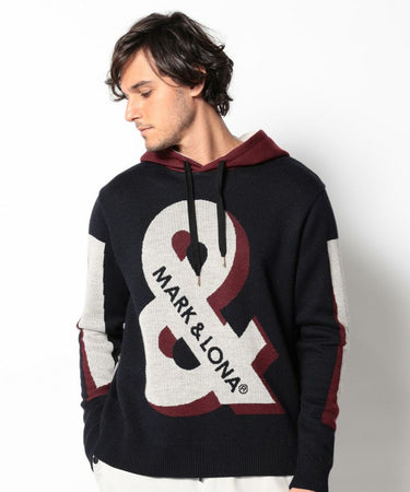 Men's AND Knit Hoodie NAVY