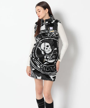 Massive Boa Fleece Skirt BLACK