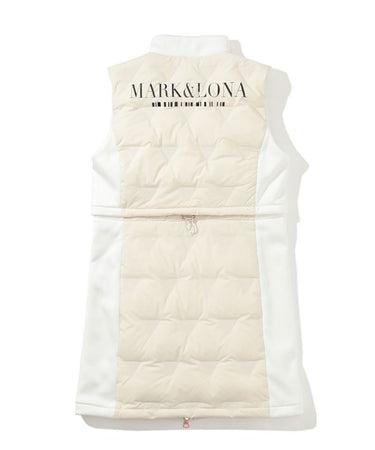 Women's CD9-TRLD down vest.WHITE