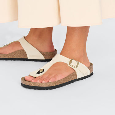 Women's Gizeh Nubuck Leather Ecru Regular/Wide