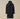 Nycra-R Buttoned Hood Long Down Jacket Black Sand