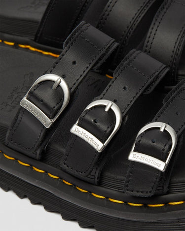 Women's Blaire Leather Slide Sandals Black Hydro