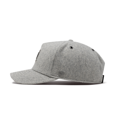 Odysea Blazer Thermal Melange Wool Strapback Hat Light Grey