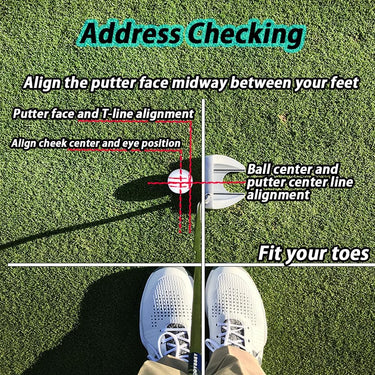 360-Degree Golf Ball Marker Alignment Tool Kit with 3-Color Pens and Gift Box