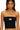 M-Clarksvillex Tube top with logo plaque Black