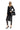 L-Ola Dress in leather and stretch knit Black