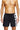 Rio-41-D-Core Mid-length swim shorts with maxi logo Black/White