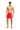 Rio-41-D-Core Mid-length swim shorts with maxi logo Red/White