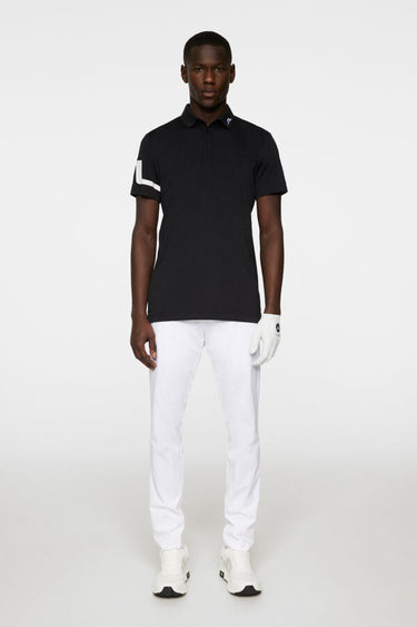 J.LINDEBERG HEATH GOLF POLO BLACK