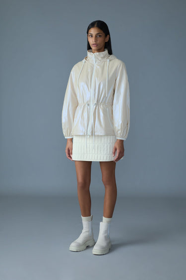 ISHA Rain Jacket with Balloon Sleeves Champagne
