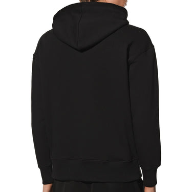 Men's Micrologo Print Zip Hoodie Black