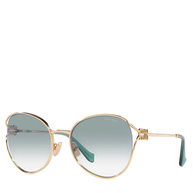 Miu Miu Metal Woman Sunglass Pale Gold 53ys