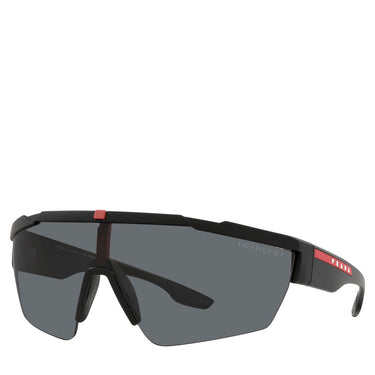 Men's Prada Linea Rossa Injected Man Sunglass Black Rubber 03xs