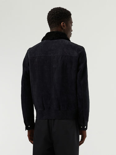 Suede Leather Jacket LENDM V1.Y6.02 Black