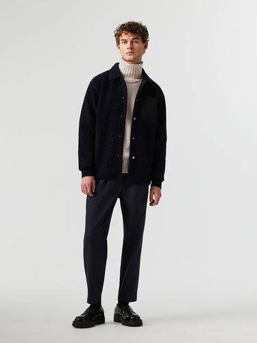 Teddy Sweat Overshirt SURFE V1.Y7.02 Black / Navy