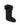 Women's Faux Fur Cuff Boot Sock Black