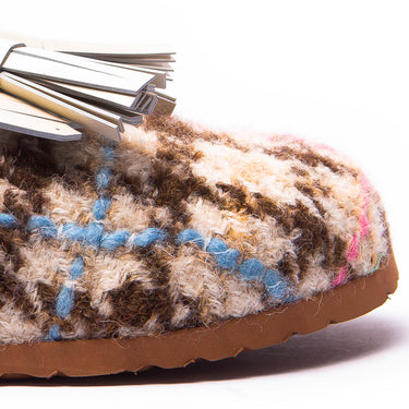 Women's Msgm Sabot Slippers Beige/Multicolor