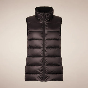 Women's Reversible Faux Fur Vest mod. Calis in BLACK