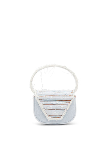1dr Xs 1DR XS - Iconic mini bag in denim and leather Ice