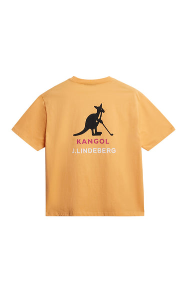 J.LINDEBERG DAVIE T-SHIRT MOCK ORANGE