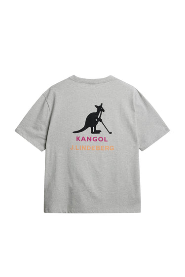 J.LINDEBERG DAVIE T-SHIRT LIGHT GREY MELANGE