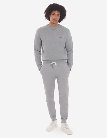 Tricolor Fox Patch Clean Sweatshirt Grey Melange