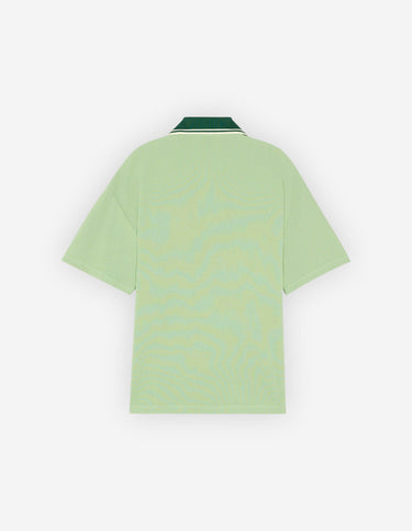 Tonal Fox Head Patch Polo Mint
