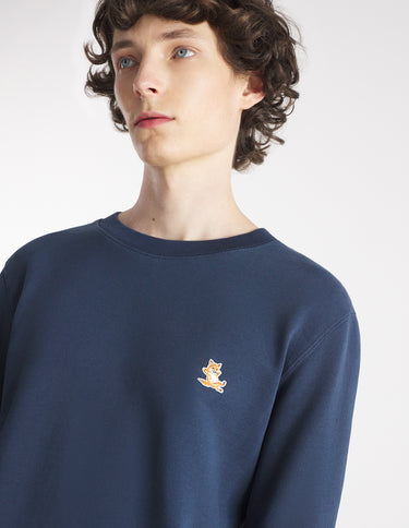Men's Chillax Patch Regular Sweatshirt Ink Blue