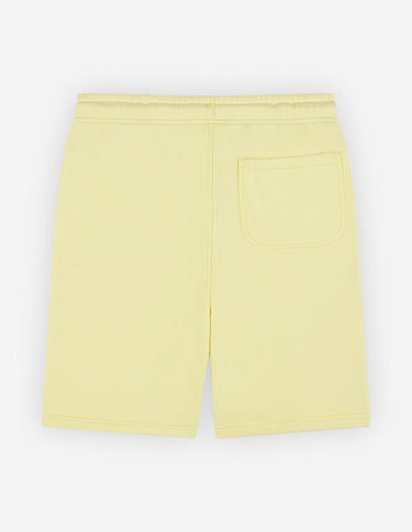 Men's Maison Kitsune Handwriting Regular Jog Shorts Chalk Yellow