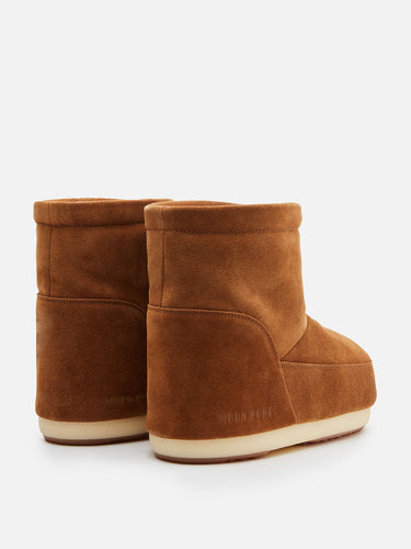 No Lace Tan Suede Boots Cognac