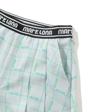 Women's Demi Plaid Culotte Pants Light Grey