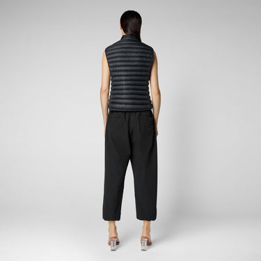 WOMEN'S ANITA PUFFER VEST IN BLACK