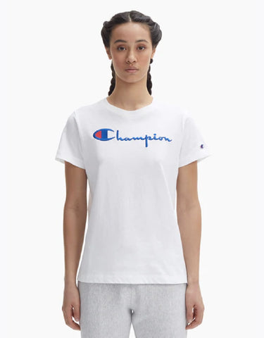 Champion Europe T-shirt Siht Full Chest Logo White