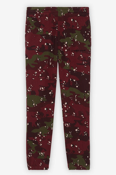 MAISON KITSUNÉ CAMO FOX REGULAR JOG PANTS WINE LEES DESIGN