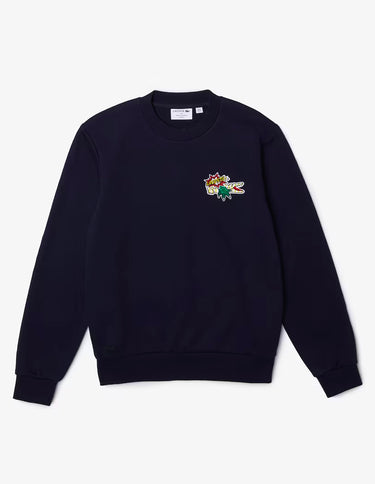 Men's Badge Organic Cotton Sweatshirt 166 MARINE