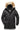 Yatesy Men's Long Parka Black