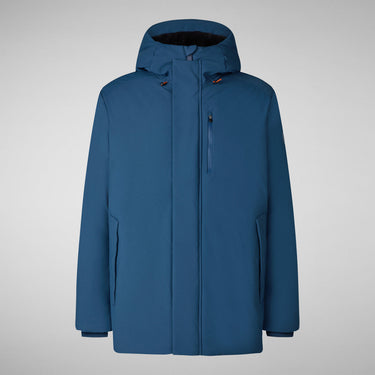 Men's Antoine Faux Fur Lined Hooded Parka Ink Blue