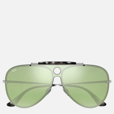 RAY-BAN BLAZE SHOOTER RB3581N SILVER/GREEN